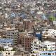 Dense residential buildings in a fast-growing neighborhood of Dhaka, Bangladesh